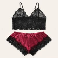 （情趣内衣）羞羞宝贝性感蕾丝公主睡衣装（酒红色）